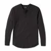 CUTS Crew Curve Hem Henley Long Sleeve