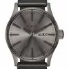 NIXON Sentry Leather Watch